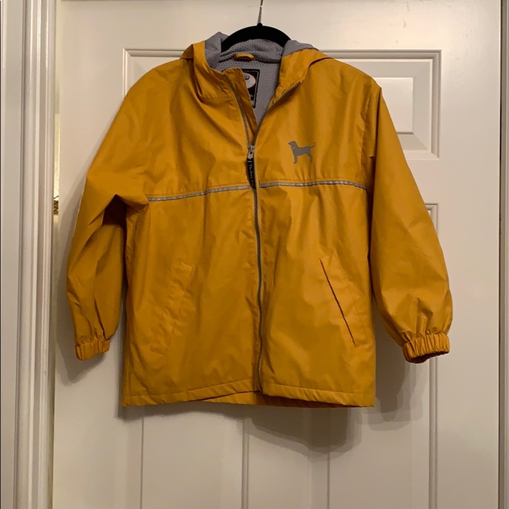 Yellow The Black Dog kid’s rain coat